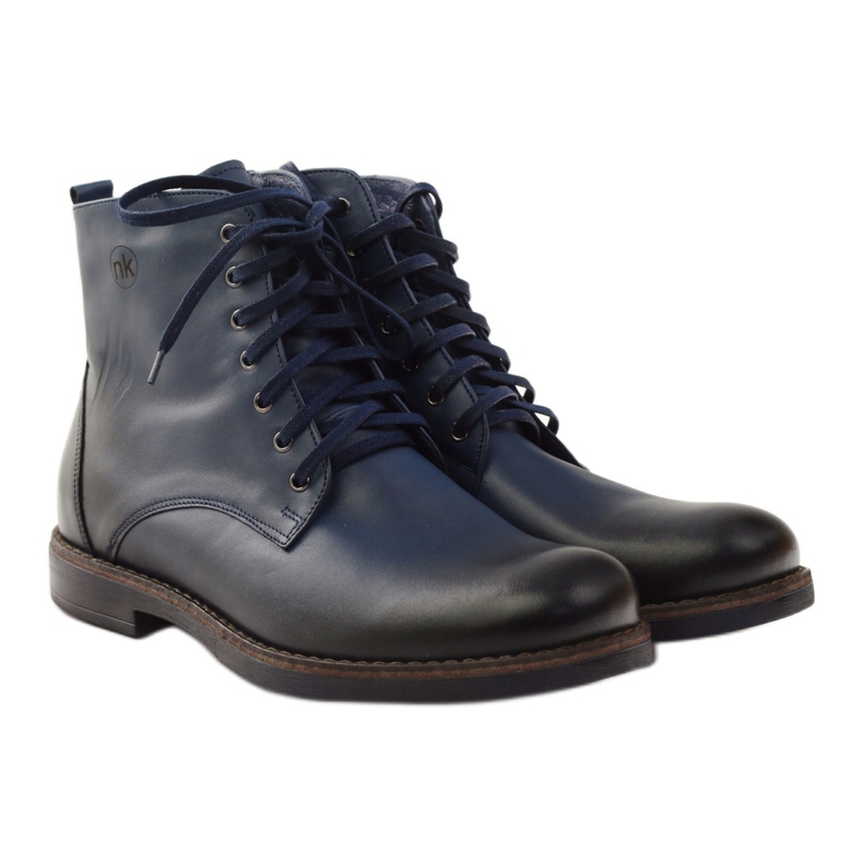 Bottines zippées Nikopol 660 bleu marine 4