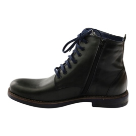 Bottes noires avec une fermeture éclair Nikopol 660 noir bleu marine 2