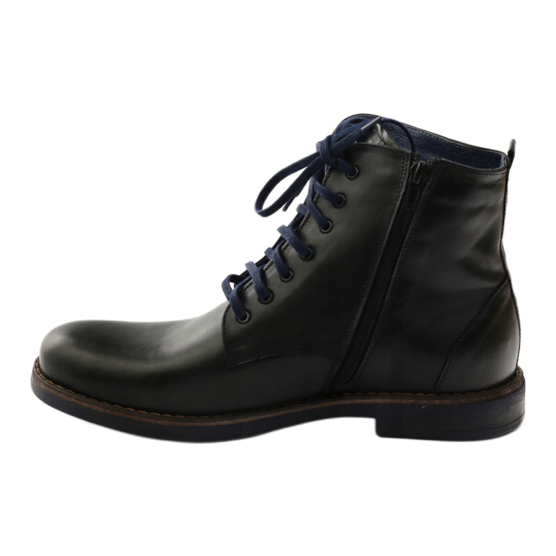 Bottes noires avec une fermeture éclair Nikopol 660 noir le noir bleu marin 2