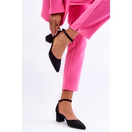Escarpins à Talons en Daim Noir Promise le noir 3