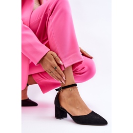 Escarpins à Talons en Daim Noir Promise le noir 6