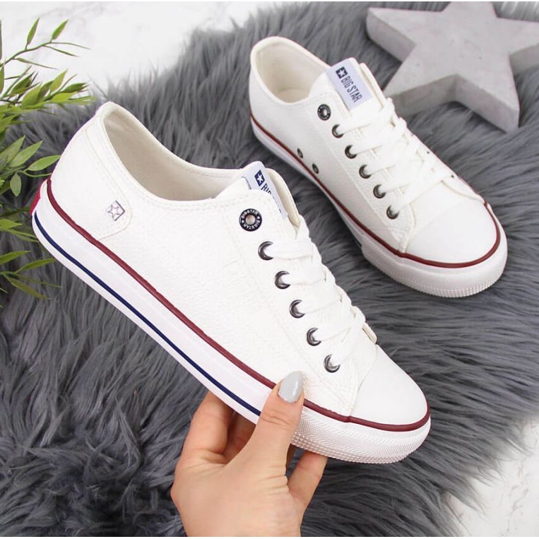 Chaussures, baskets Big Star W II274001 INT1555A blanc 2