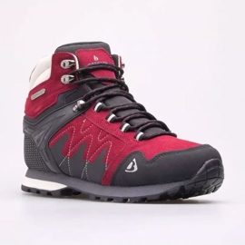 Bottines De Marche Bergson En Tubkal Mid Burgundy rouge 1