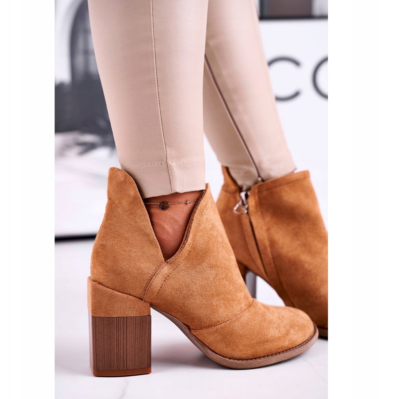 Bella Paris Bottines à Talons Femme Coupe Camel Meliori brun 4 Bella Paris Bottines à Talons Femme Coupe Camel Meliori brun 4