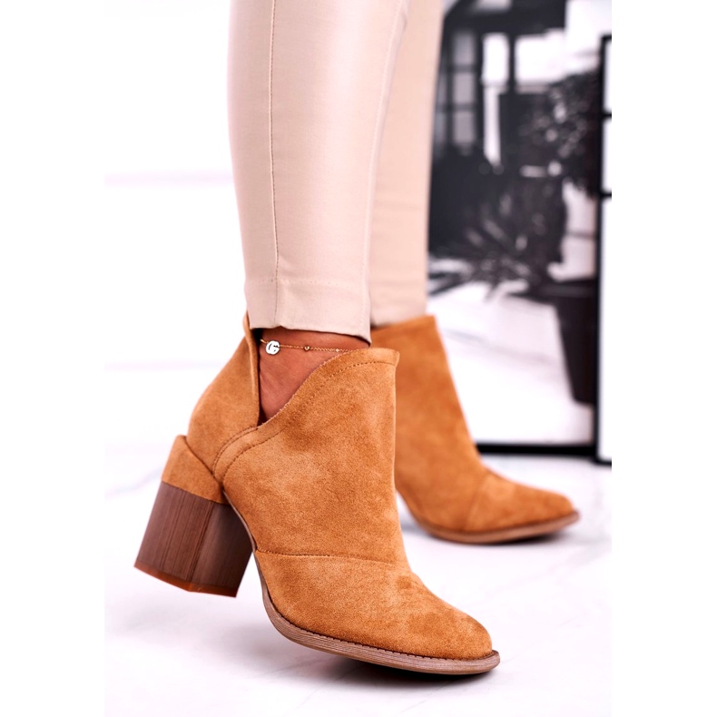 Bella Paris Bottines à Talons Femme Coupe Camel Meliori brun 1 Bella Paris Bottines à Talons Femme Coupe Camel Meliori brun 1