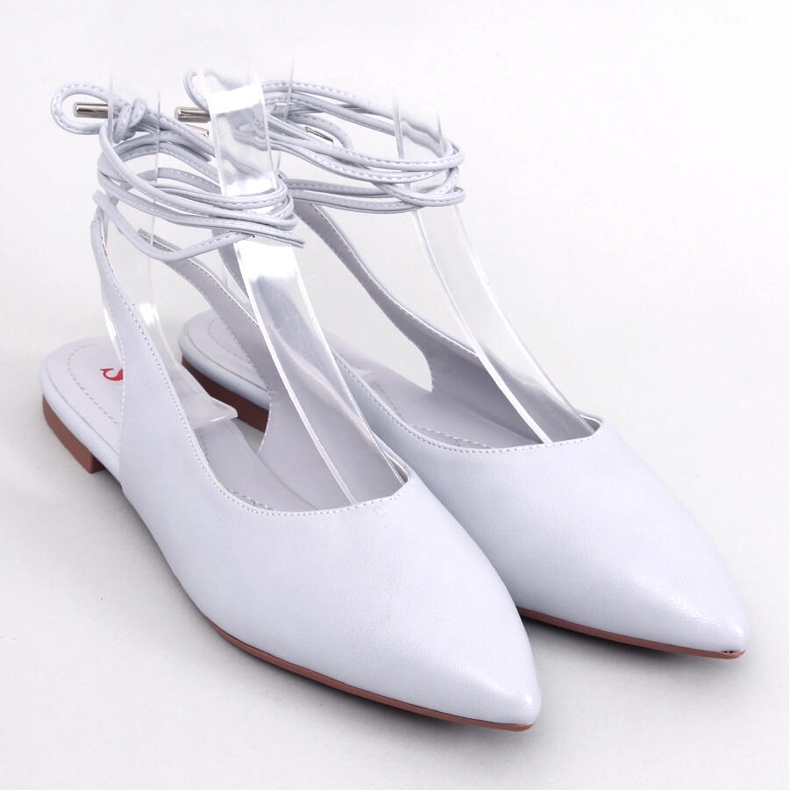 Ballerines à talon ouvert à lacets Jody Grey gris 1