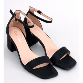 Sandales à talons noires Meghan le noir 1
