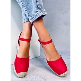 Platten Espadrilles compensées rouges 5