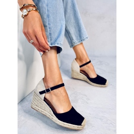 Platten Espadrilles compensées noires le noir 4