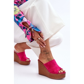 Tongs Légères Sur Plateforme Chunky Fuchsia Good Vibe rose 2