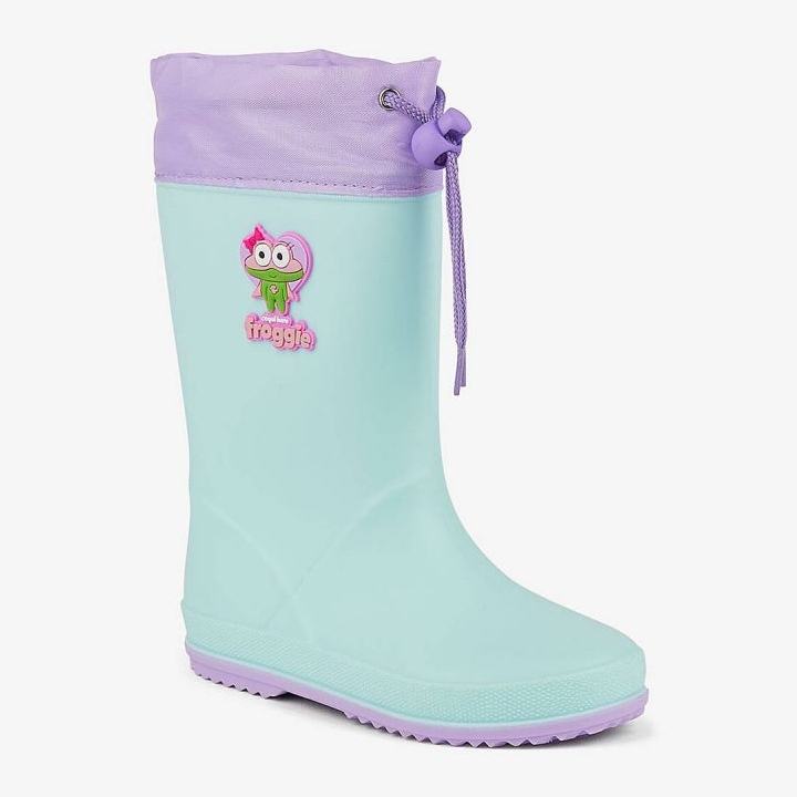 Bottes en caoutchouc Coqui Rainy Collar 8508-637-4402 vert 1