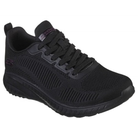 Skechers Memory Foam Bobs Squad Chaos Chaussures W 117209 Bbk le noir 5