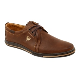 Polbut Chaussures en cuir pour hommes 343 DK.Camel brun 1 Polbut Chaussures en cuir pour hommes 343 DK.Camel brun 1