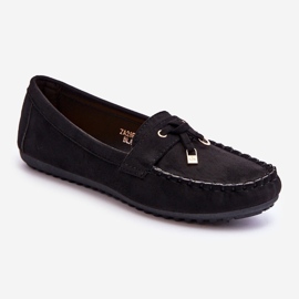 PS1 Mocassins classiques en daim noir Good Time le noir 1