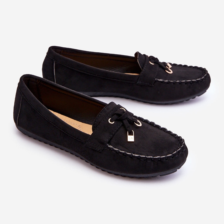 PS1 Mocassins classiques en daim noir Good Time 2