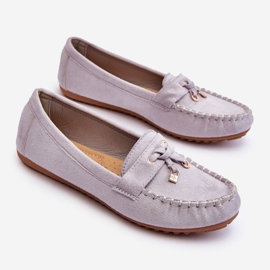 PS1 Mocassins Daim Classiques Gris Good Time 10