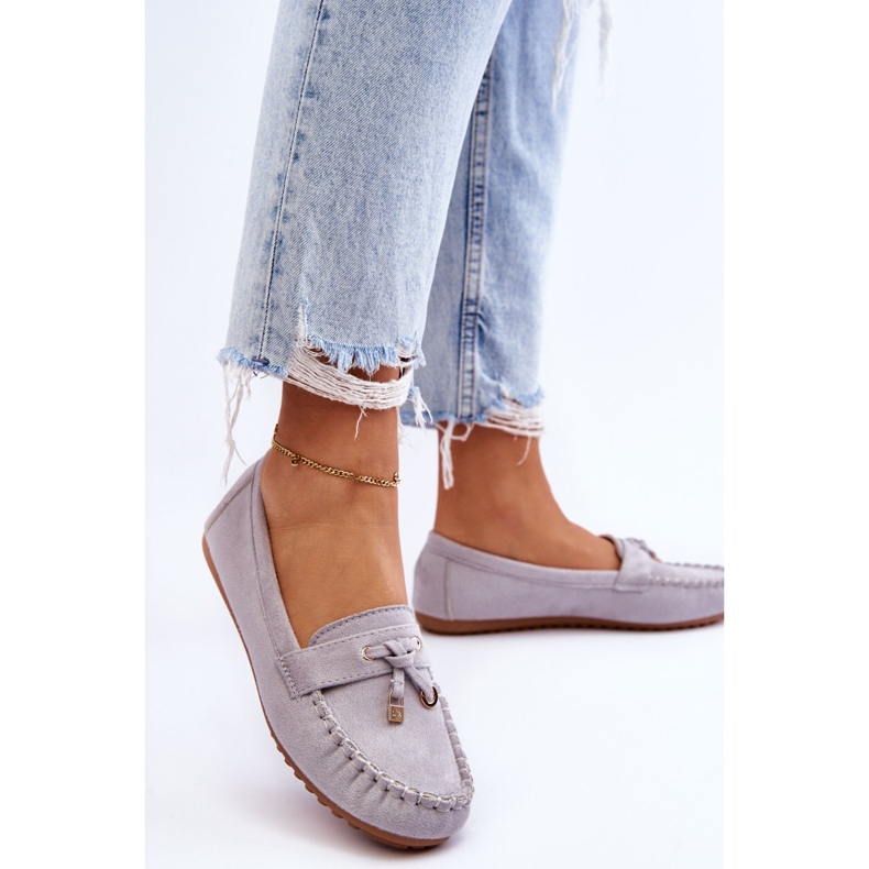 PS1 Mocassins Daim Classiques Gris Good Time 2