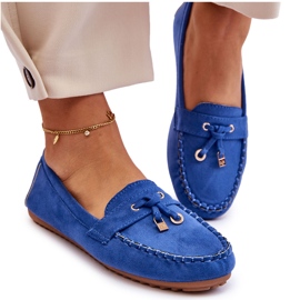 PS1 Mocassins en daim bleu classique Good Time 9