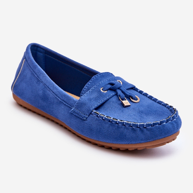 PS1 Mocassins en daim bleu classique Good Time 1