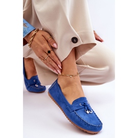 PS1 Mocassins en daim bleu classique Good Time 7