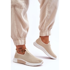 PM1 Baskets à enfiler classiques Beige Frankie 7