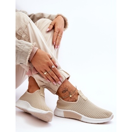 PM1 Baskets à enfiler classiques Beige Frankie 2