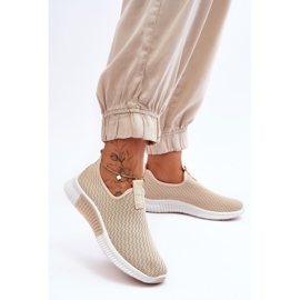 PM1 Baskets à enfiler classiques Beige Frankie 6