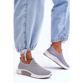 PM1 Baskets à enfiler classiques Gris Frankie 1