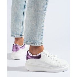 Chaussures de sport femme Shelovet blanches 1