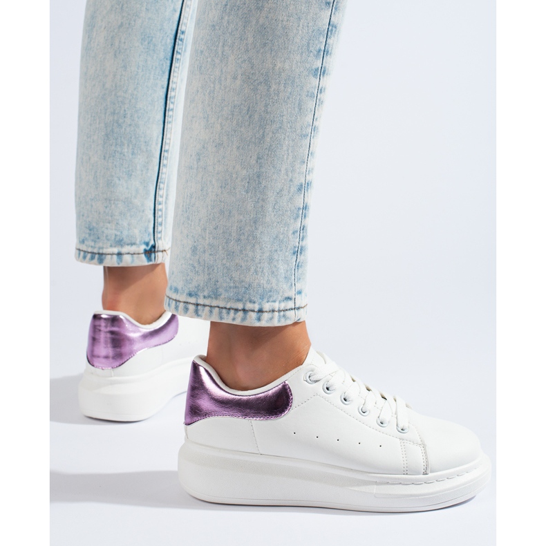 Chaussures de sport femme Shelovet blanches 1