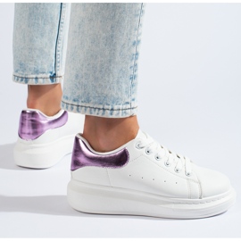 Chaussures de sport femme Shelovet blanches 2