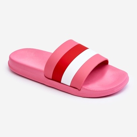 Chaussons Femme Rayés Rose Foncé Vision 1