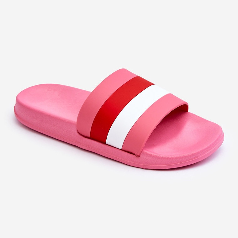 Chaussons Femme Rayés Rose Foncé Vision 1