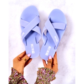 Chaussons mousse femme Big Star JJ274A521 Bleu clair 1 Chaussons mousse femme Big Star JJ274A521 Bleu clair 1