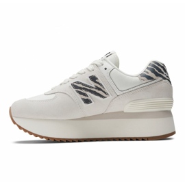 Chaussures New Balance 574+ W NBWL574ZDD blanche 1