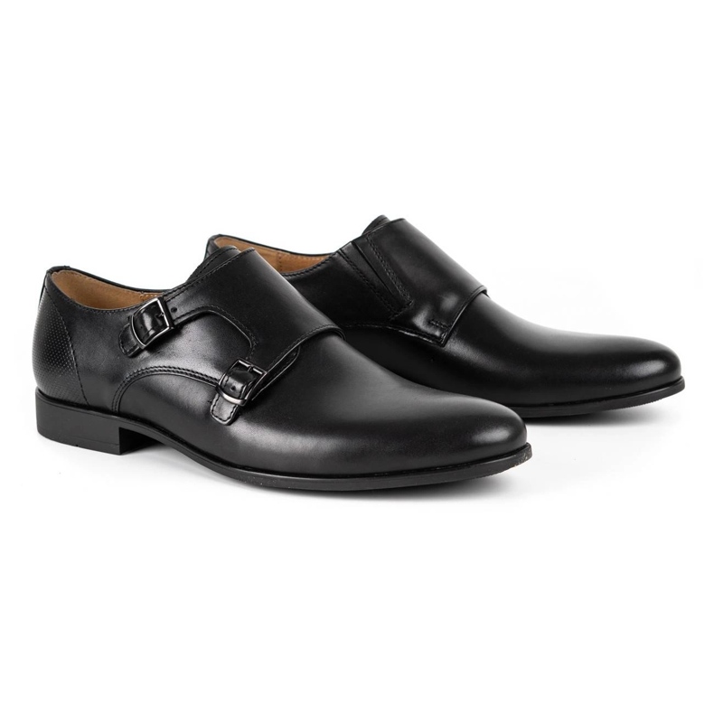 Kampol Chaussures monki formelles pour hommes 341/15 noir le noir 2