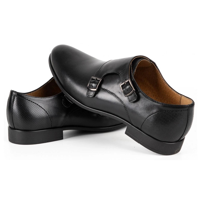 Kampol Chaussures monki formelles pour hommes 341/15 noir le noir 4