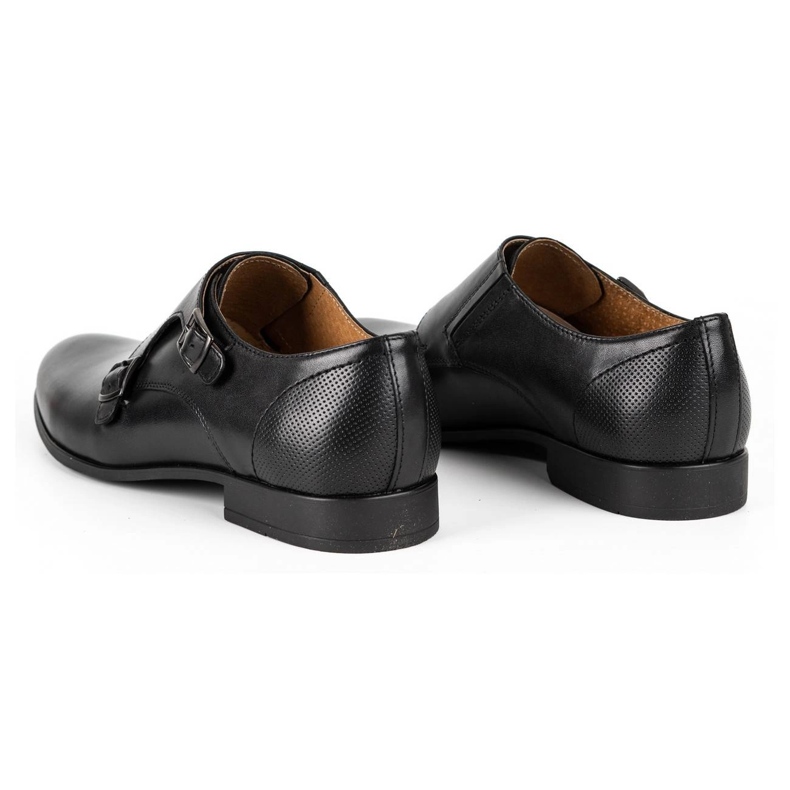 Kampol Chaussures monki formelles pour hommes 341/15 noir le noir 5