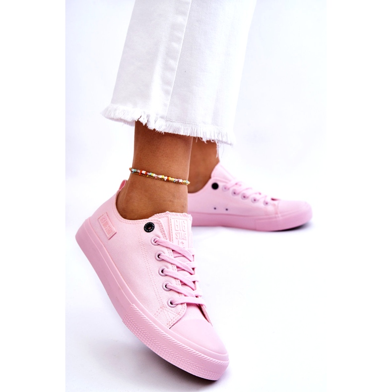 Baskets Basses Classiques Femme Big Star LL274022 Rose Clair 2 Baskets Basses Classiques Femme Big Star LL274022 Rose Clair 2