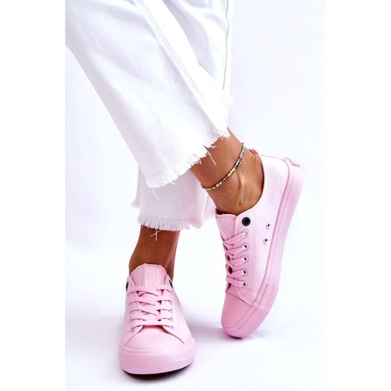 Baskets Basses Classiques Femme Big Star LL274022 Rose Clair 3 Baskets Basses Classiques Femme Big Star LL274022 Rose Clair 3