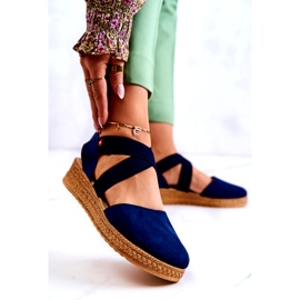 Espadrilles Femme Daim Big Star JJ276037 Bleu Marine 1