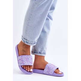 Chaussons Femme Avec Émoticônes Violet Cosette 1 Chaussons Femme Avec Émoticônes Violet Cosette 1