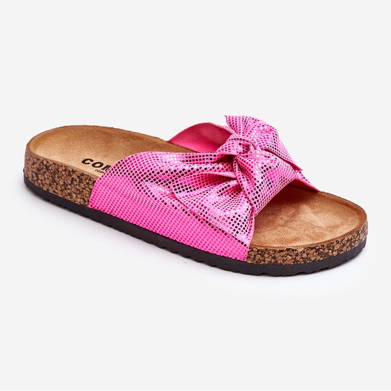 Chaussons Femme Avec Nœud Brillant Rose Jodie 1 Chaussons Femme Avec Nœud Brillant Rose Jodie 1