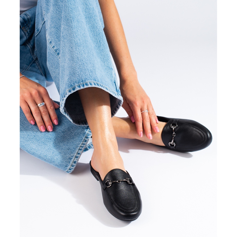 Chaussons femme Vinceza noirs le noir 2