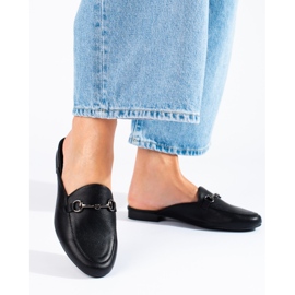 Chaussons femme Vinceza noirs 1