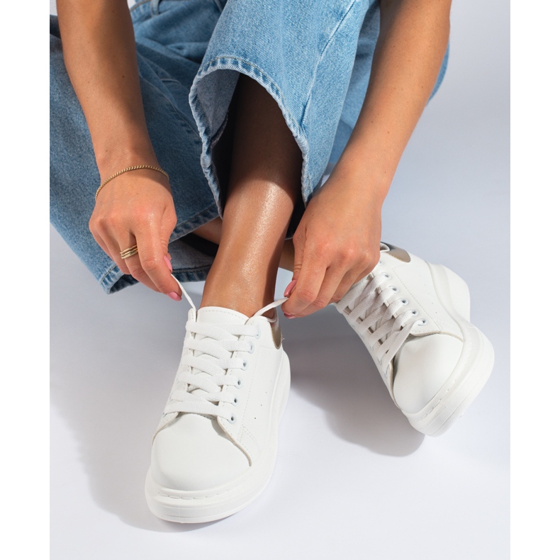 Chaussures de sport femme Shelovet blanches 2 Chaussures de sport femme Shelovet blanches 2