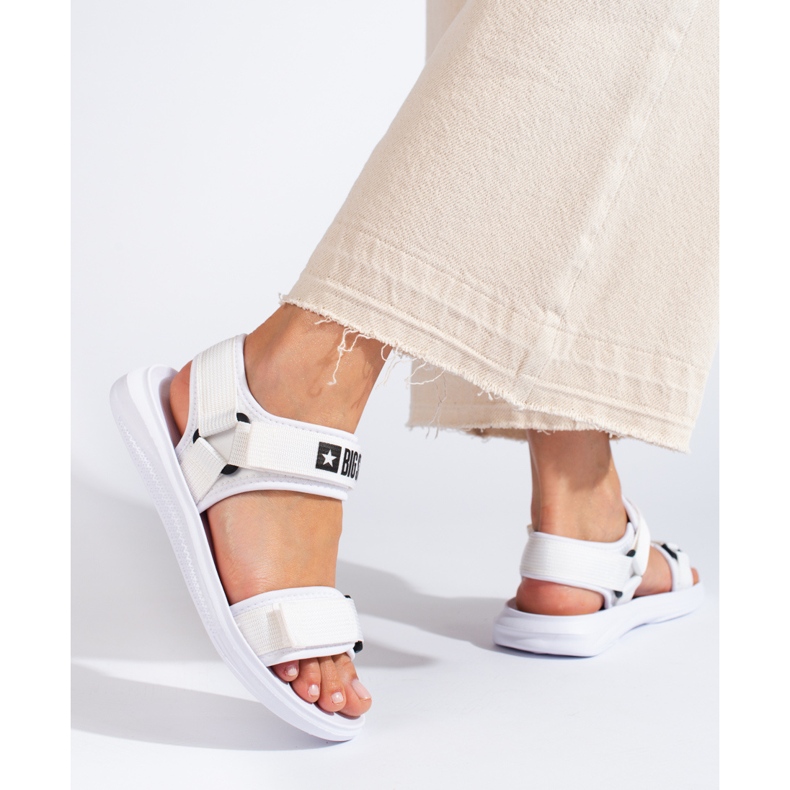 Sandales blanches pour femmes Big Star HH274A026 2 Sandales blanches pour femmes Big Star HH274A026 2