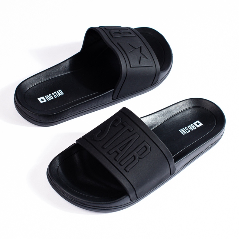 Chaussons pour hommes Big Star DD174690 noirs 1
