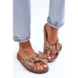 Chaussons Velours Côtelé et Liège Summertime Beige Foncé 1 Chaussons Velours Côtelé et Liège Summertime Beige Foncé 1