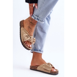 Chaussons Wendy Beige Clair Semelle Liège 2